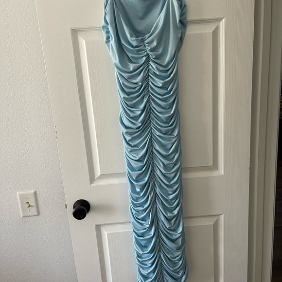 Baby Blue Stretchy Dress - Picture 3 of 5